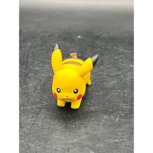 Pokemon Pikachu Figurine 2015 Nintendo Tomy Toy Figure Yellow 1" Small‎